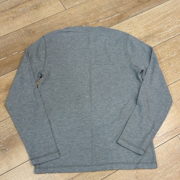 Eddie Bauer Men's Grey Waffle Knit Thermal Long Sleeve Shirt - Size M - Picture 7 of 8